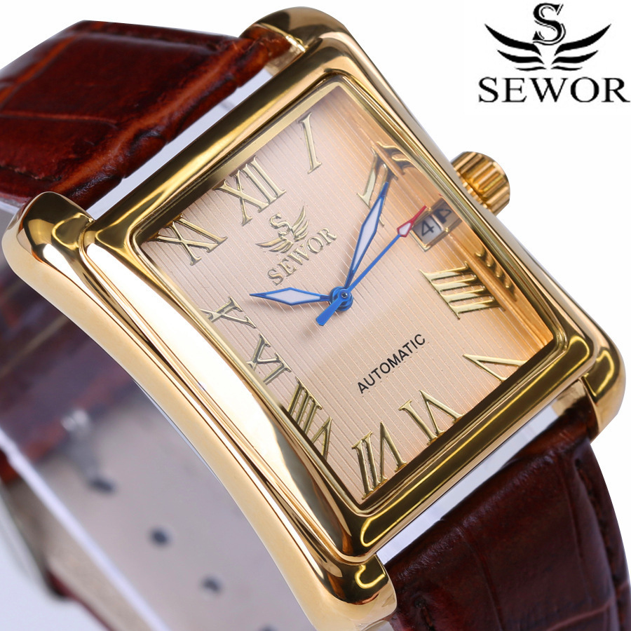 Smartwatch Watches Birthday Gift For Men - Erkekler için Otomatik Mekanik Saat, Kare