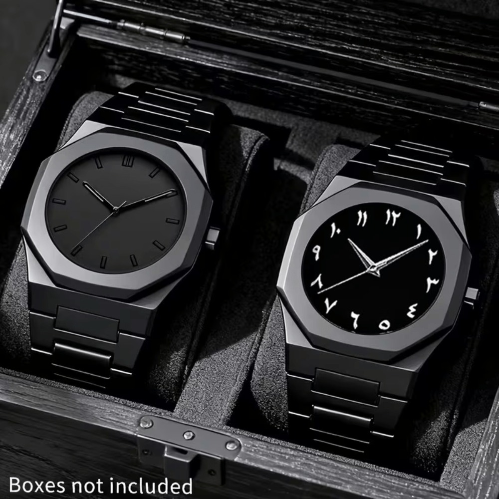 Smartwatch Watches Birthday Gift For Men - 2 adet saat, moda kuvars kol