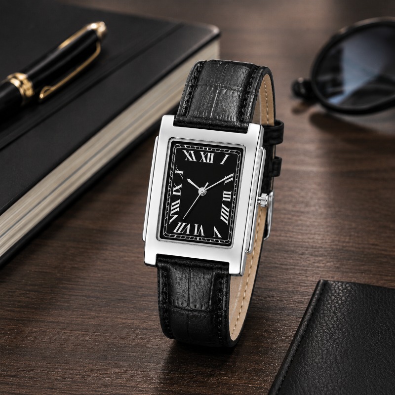 Minimalist Dikdörtgen Erkek Sa - Smartwatch Vintage Watches For Men incelemesi ve fiyatı