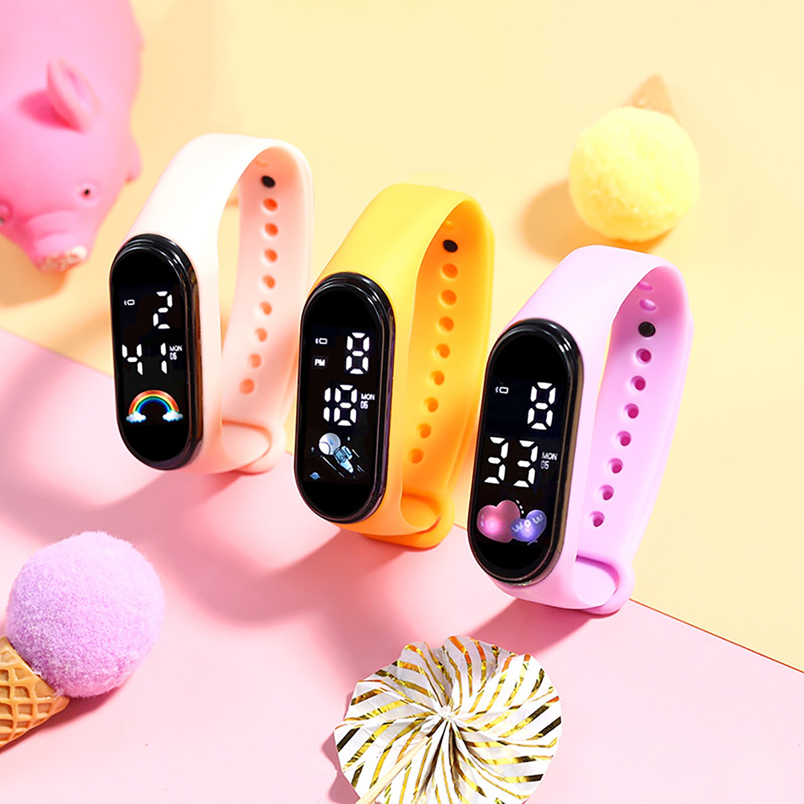 Çocuklar için Kawaii akıllı sa - Smartwatch Watches For Kid Girl incelemesi ve fiyatı