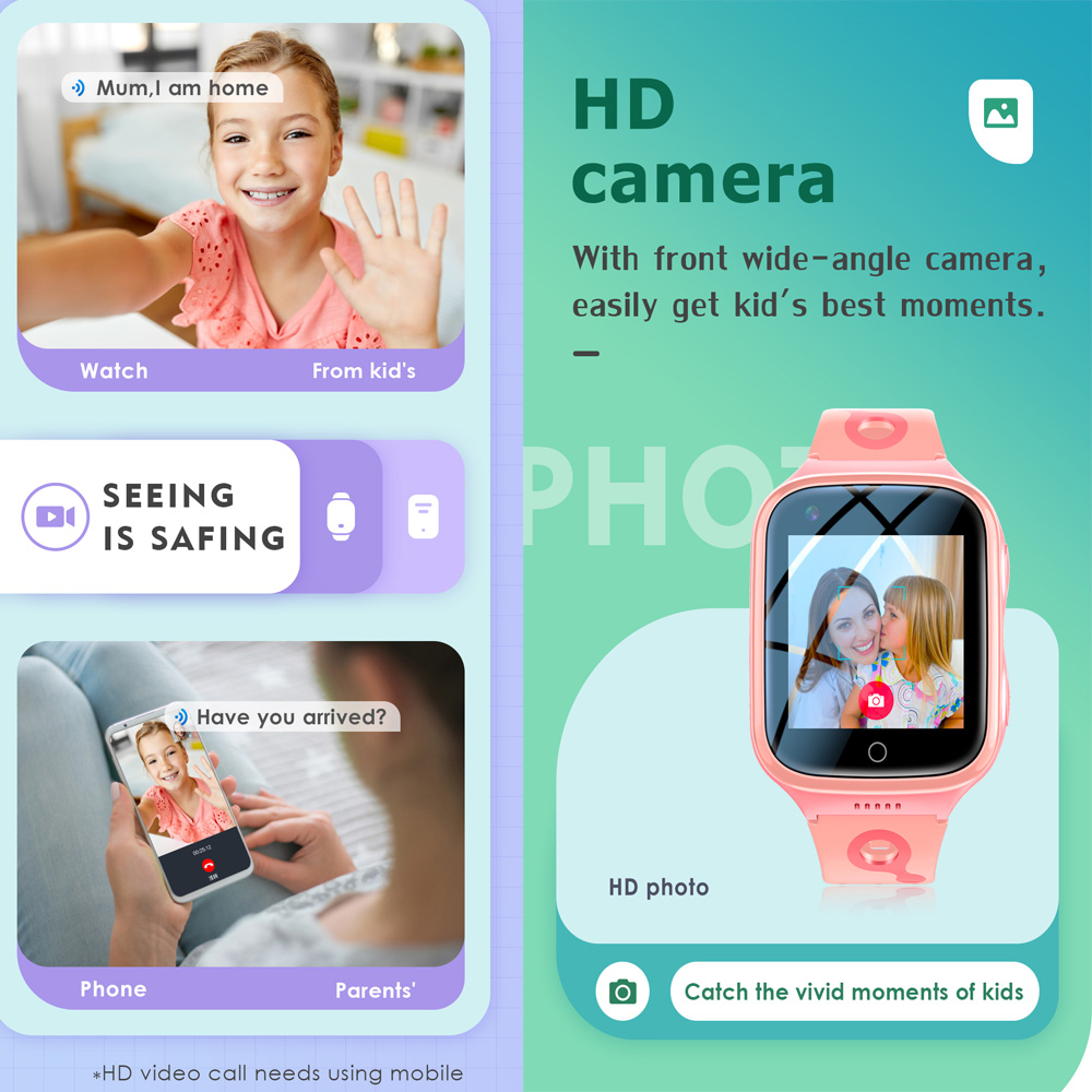 4G akıllı saat çocuklar GPS Wi - Smartwatch Watches For Kid Girl incelemesi ve fiyatı