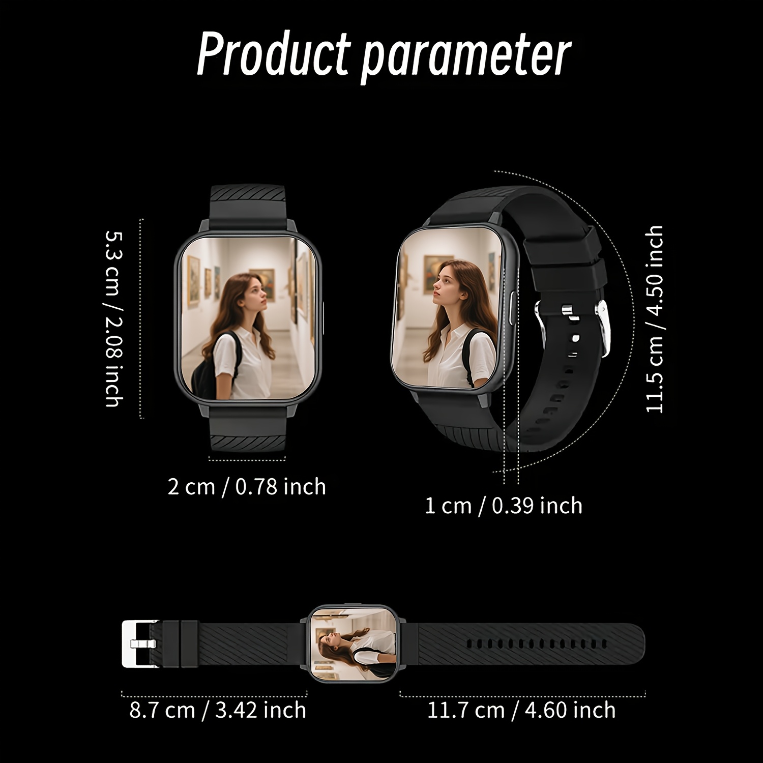 Spor Akıllı Saat, 1.83 inç Tam - Smartwatch Watches Birthday Gift For Men incelemesi ve fiyatı