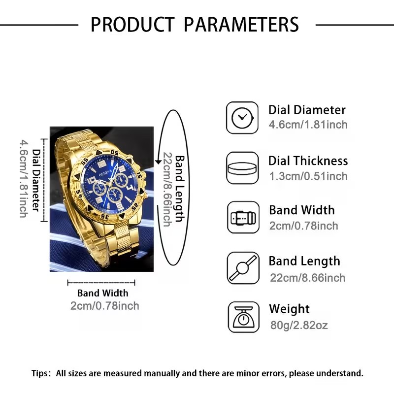 2 Adet Erkek Modası Lüks Yuvar - Smartwatch Watches Birthday Gift For Men incelemesi ve fiyatı