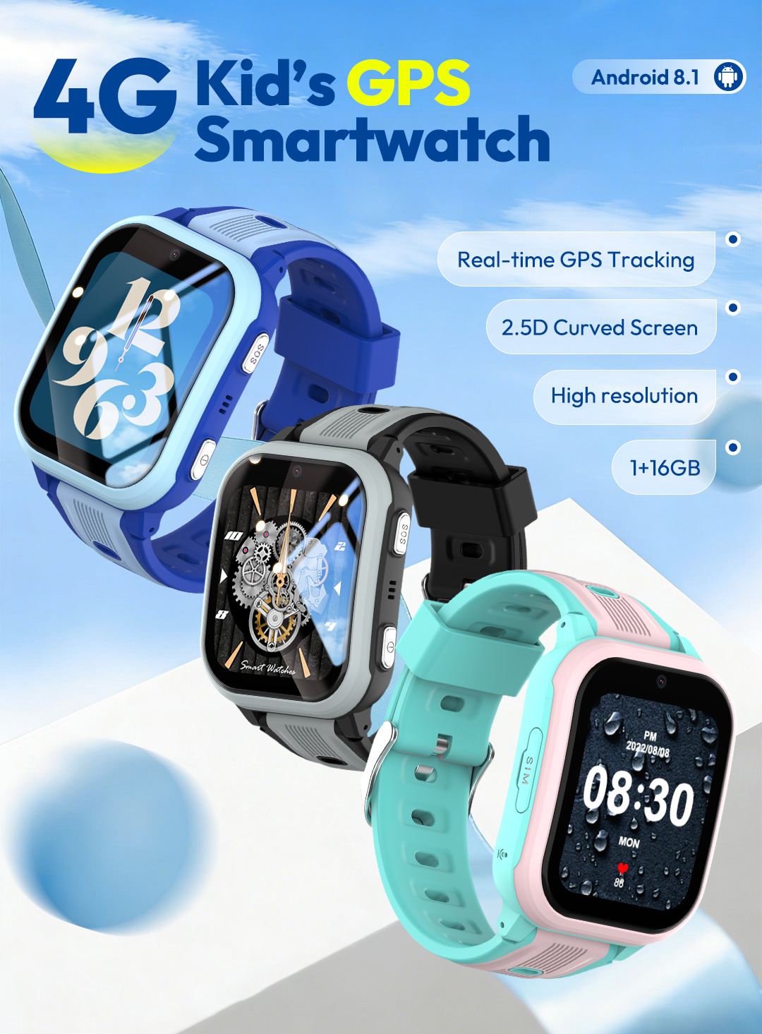 KT41 Akıllı Saat - 4G Telefonl - Smartwatch Watches Gift For Boys With Gps incelemesi ve fiyatı