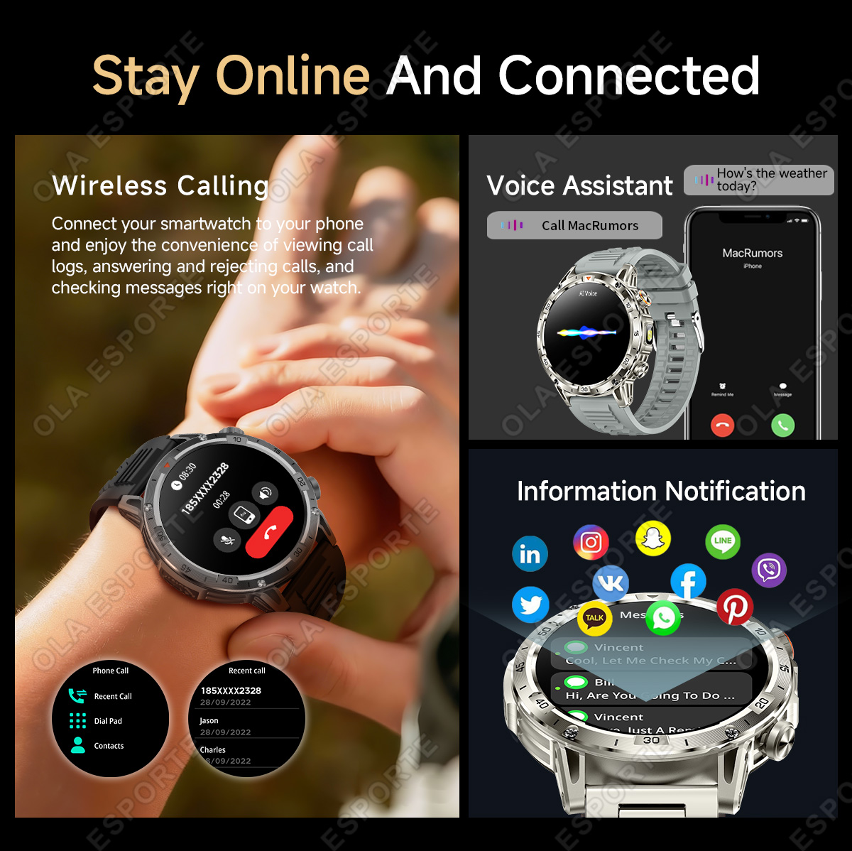 2026 Yeni GPS Akıllı Saat Erke - Smartwatch Military Watches For Men incelemesi ve fiyatı